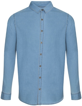 So Denim Jack Denim Shirt | hervorgehobene Doppelnähte an Seite, Arm und Bund So Denim Jack Denim Shirt