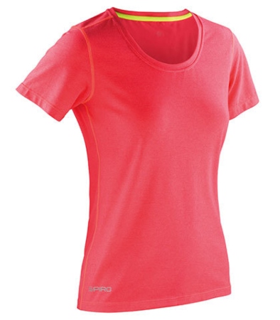 SPIRO Fitness Womens Shiny Marl T-Shirt fitnessstudio-outfit