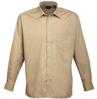 PW200 Premier Workwear Poplin Long Sleeve Shirt (Herrenhemd/Langarm)