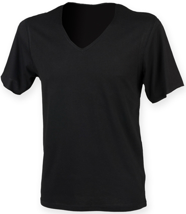 SFM223 SF Men Mens Wide V-Neck T-Shirt