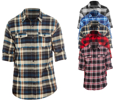 BU8210 Burnside Woven Plaid Flannel Shirt