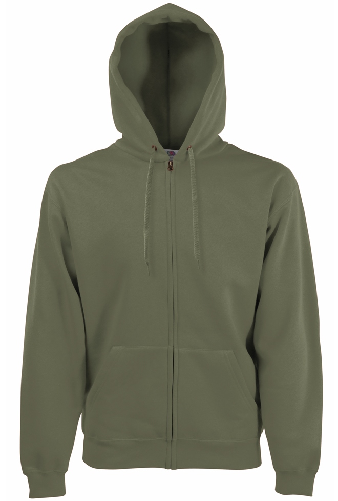 Fruit of the Loom Zip Through Hooded Sweat-Jacke