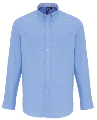 Hellblaues Männer Hemd, Oxford Stil