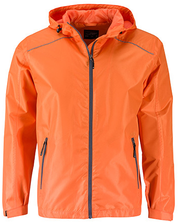 JN1118 James+Nicholson Mens` Rain Jacket - praktisch um regenfeste Kleidung modisch zu kombinieren