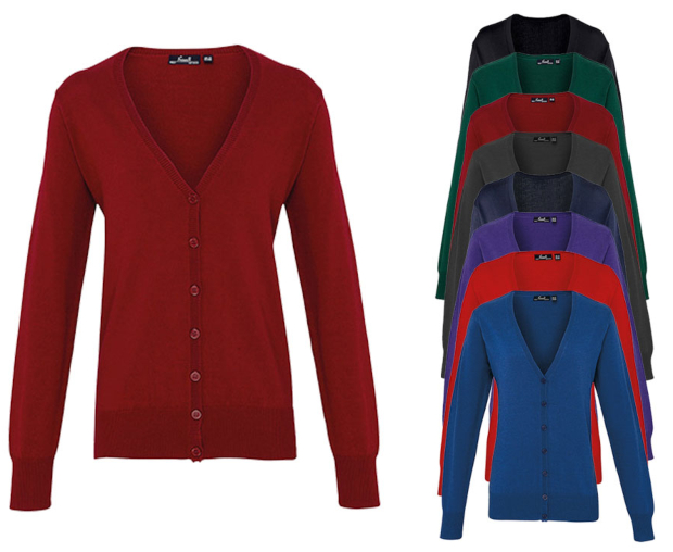 PW697 Premier Workwear Ladies Button Through Knitted Cardigan