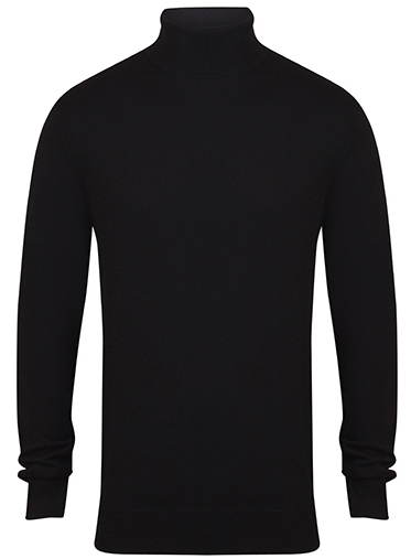 W727 Henbury Mens Roll Neck Jumper