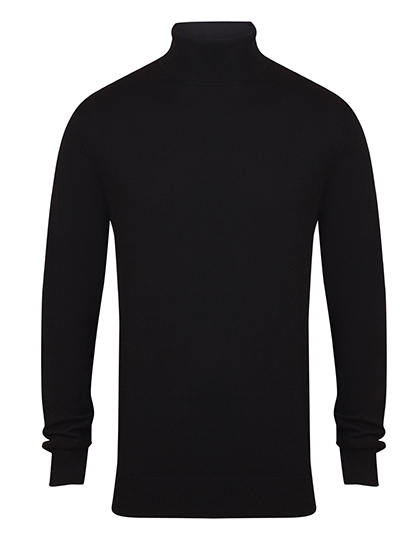 W727 Henbury Mens Roll Neck Jumper