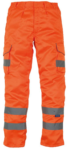 YK018T YOKO High Visibility Cargo Trousers with Knee Pad Pockets