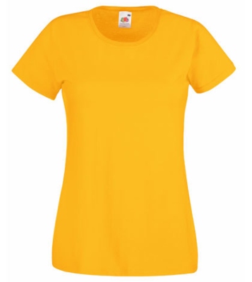 Fruit of the Loom Lady Fit Valueweight-T Sunflower