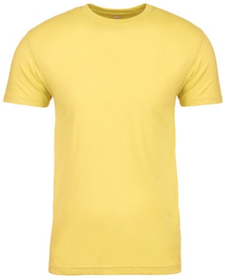 Next Level Apparel Mens Sueded T-Shirt Banana Cream