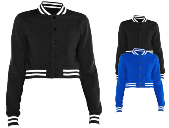 American Apparel Women`s Heavy Terry Cropped Club Jacket