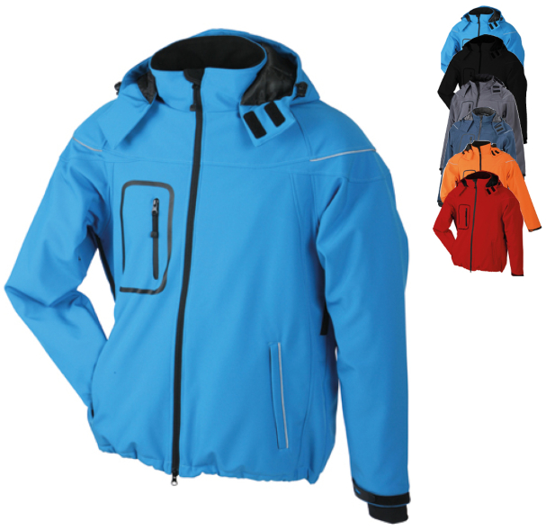 JN1000 James+Nicholson Men´s Winter Softshell Jacket