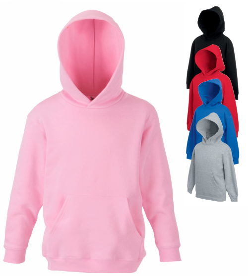 F421NK Fruit of the Loom Kids Classic Hooded Sweat