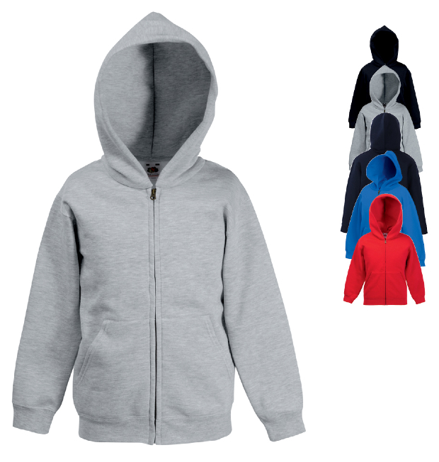 Fruit of the Loom Kids Hooded Sweat-Jacke