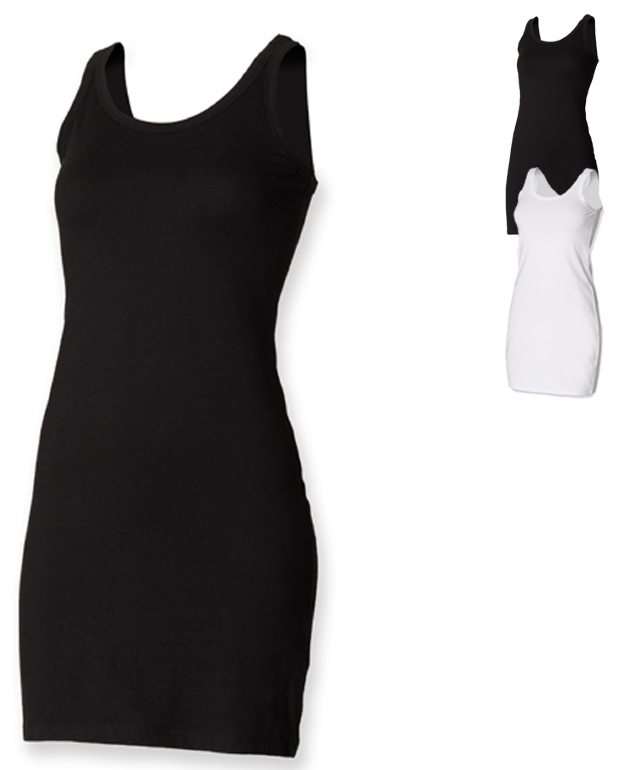 SF104 SF Women Ladies Stretch Vest Dress