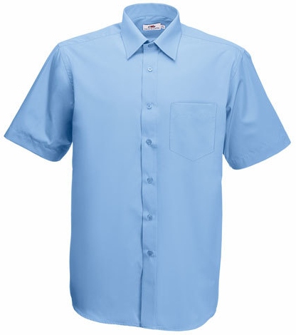 Fruit of the Loom Short Sleeve Poplin Hemd