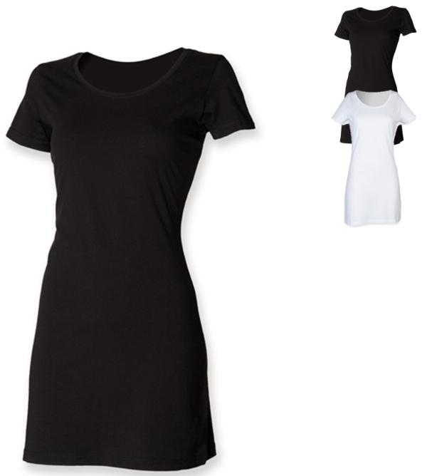 Women T Shirt Dress - Einfache Mode
