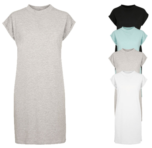 BY101 Build Your Brand Ladies Turtle Extended Shoulder Dress