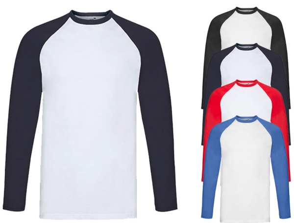 Fruit of the Loom Baseball Long Sleeve