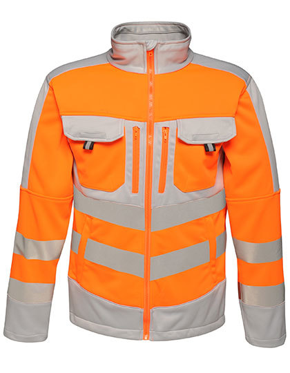 RG4730 Regatta Tactical Hi-Vis Extol Stretch F/Z Jacket