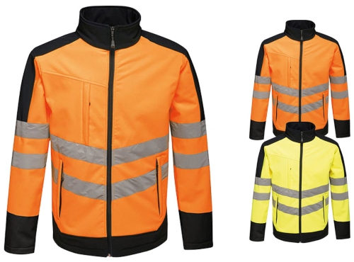 RG625 Regatta Hi-Vis Pro Softshell Jacket - Signalkleidung für die Arbeit