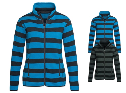 S5190 Stedman Active Striped Fleece Jacket for women Mustermix