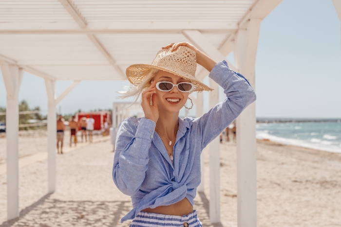 Luftige Sommerblusen Strand