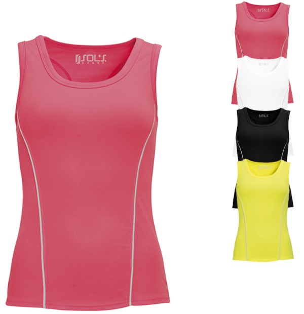 L01418 SOL´S Women`s Running Tank Top Rio