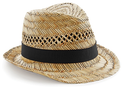 CB730 Beechfield Straw Summer Trilby Modische Strandbekleidung