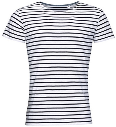 L01398 SOL´S Men`s Round Neck Striped T-Shirt Miles Maritime Mode