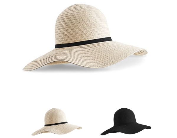 CB740 Beechfield Marbella Wide-Brimmed Sun Hat Kopfbedeckungen im Sommer