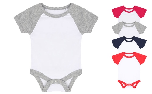 LW502 Larkwood Essential Short Sleeved Baseball Bodysuit