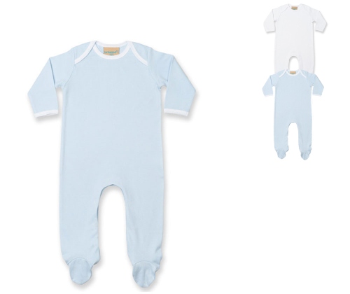 Larkwood Contrast Long Sleeved Sleepsuit