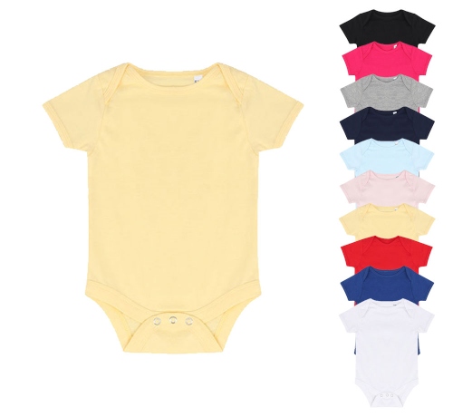 Larkwood Essential Short Sleeved Bodysuit Babystrampler