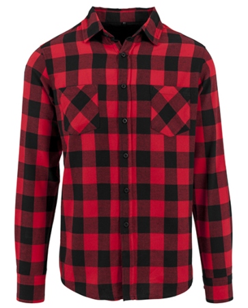 Build Your Brand Checked Flannel Shirt