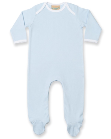 Larkwood Contrast Long Sleeved Sleepsuit Babyschlafanzuege