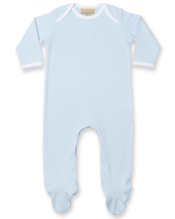 Larkwood Contrast Long Sleeved Sleepsuit Babyschlafanzuege