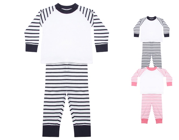 Larkwood Striped Pyjama Babyschlafanzuege