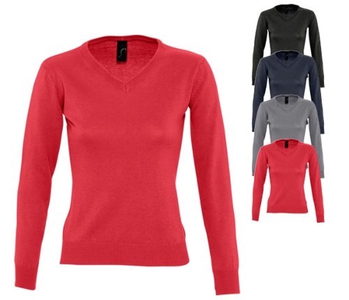 L411 SOL´S Damen Sweatshirt Pullover GalaxyV Ausschnitt