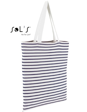 LB02097 SOL´S Bags Striped Jersey Shopping Bag Luna
