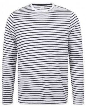 SFM204 SF Men Unisex Long Sleeved Striped T gestreifte-kleidung-richtig-tragen