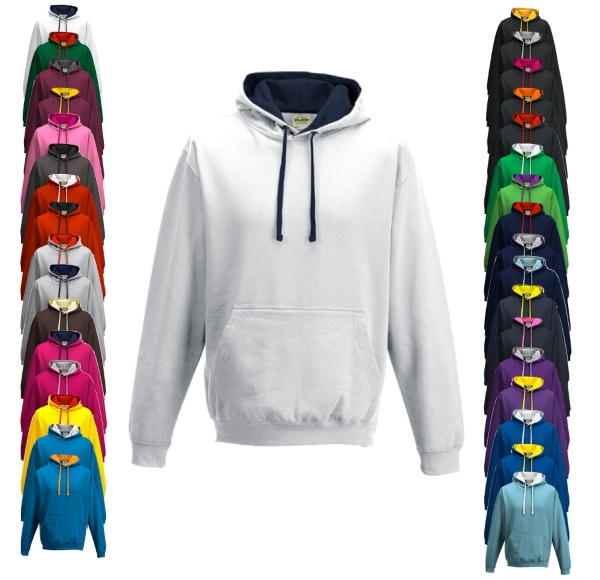 JH003 Just Hoods Varsity Hoodie Kleidung als Geschenk zu Weihnachten