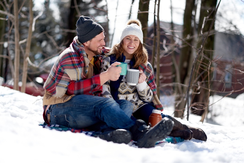 Picknick im Winter