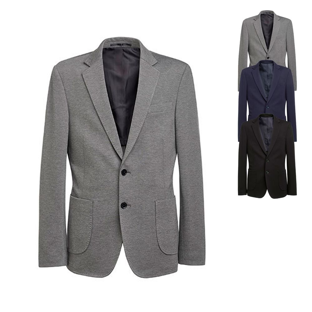 Sacco, Jacket mit Slim Fit Schnitt und zwei aufgesetzten Taschen, Säume mit modischen Steppnähten BR4374 Brook Taverner Herren Sakko Jacke Jacket Rory