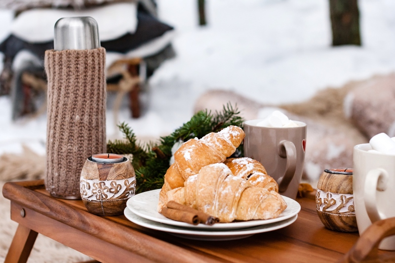 picknick-im-winter-wald