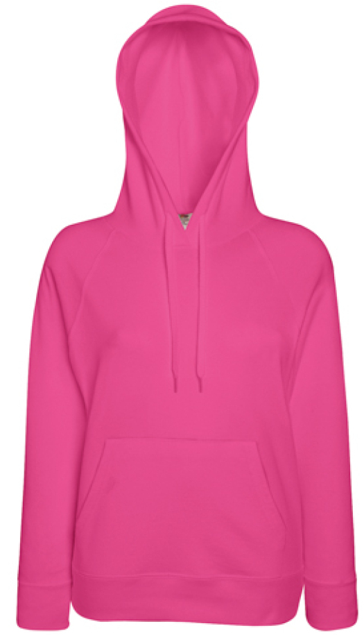 Fruit of the Loom Lady-Fit Lightweight Hooded Sweat