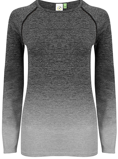 TL304 Tombo Ladies Seamless Fade Out Long Sleeved Top