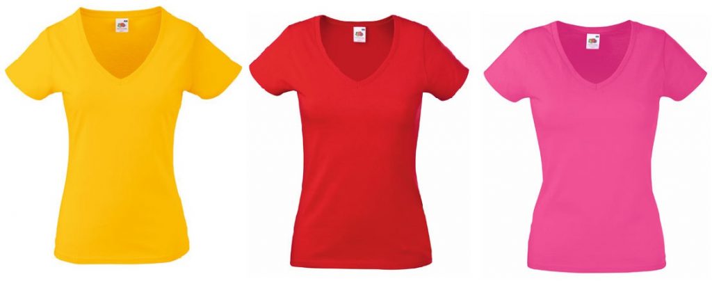 Fruit of the Loom Lady-Fit Valueweight V-Neck T T-Shirt kaufen