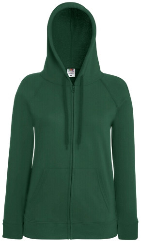 Fruit of the Loom Lady-Fit Lightweight Hooded Sweat Jacket