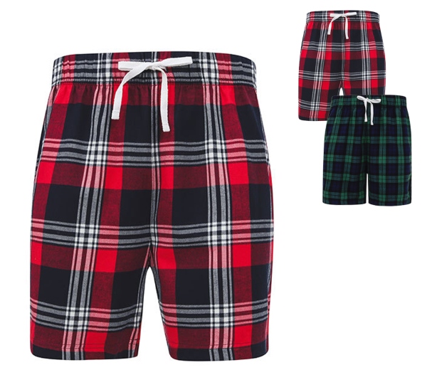 SFM82 SF Men Herren Tartan kurze Loungehose